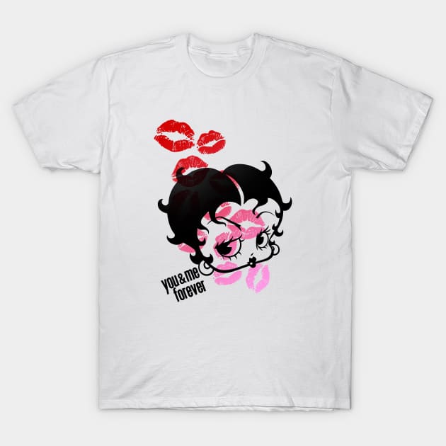 BETTY BOOP - lots of kisses T-Shirt by KERZILLA